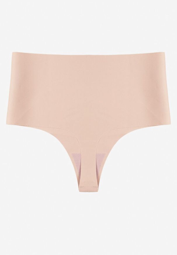 Renee - Jasnoróżowe Bezszwowe Majtki High Waist Kolunea. Stan: podwyższony. Kolor: różowy
