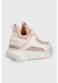 Buffalo buty CLD Chai kolor różowy. Nosek buta: okrągły. Zapięcie: sznurówki. Kolor: różowy. Materiał: guma. Obcas: na platformie