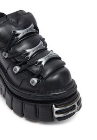 NEW ROCK Sneakersy M-106-S112 Czarny. Kolor: czarny. Materiał: skóra #6