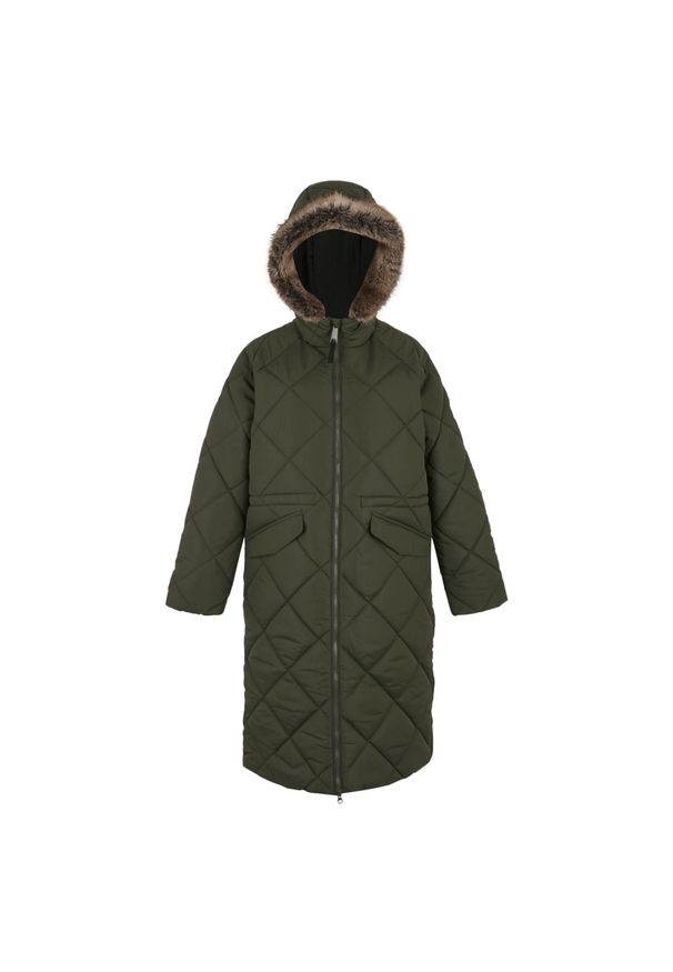 Regatta - Kurtka Ocieplana Damska Freyla. Kolor: zielony. Materiał: puch. Sport: turystyka piesza