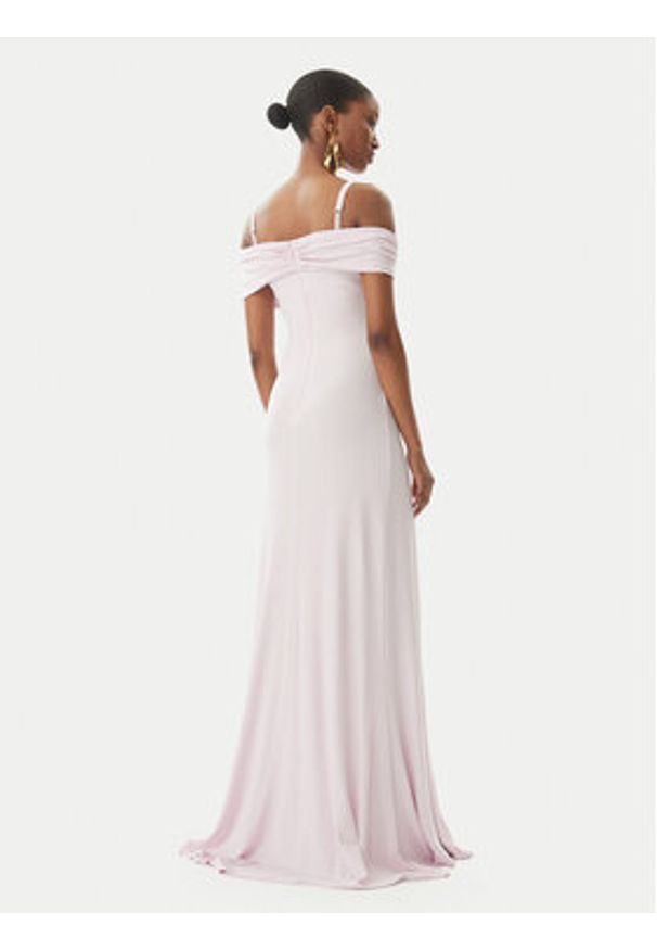 Elisabetta Franchi Sukienka wieczorowa AB-R08-51E2-V800 Różowy Regular Fit. Kolor: różowy. Materiał: wiskoza. Styl: wizytowy