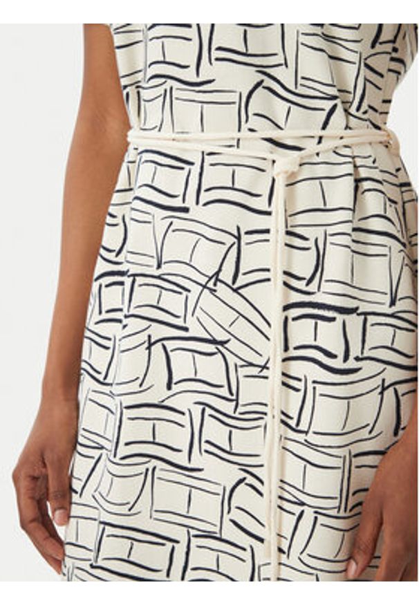 TOMMY HILFIGER - Tommy Hilfiger Sukienka codzienna WW0WW49772 Beżowy jasny Regular Fit. Okazja: na co dzień. Kolor: beżowy. Materiał: bawełna. Typ sukienki: proste. Styl: casual