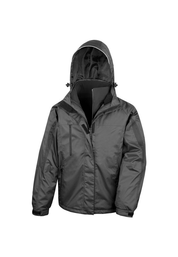 RESULT - Parka Result Intérieur Softshell. Okazja: na co dzień. Kolor: czarny. Materiał: softshell. Sezon: zima. Styl: casual