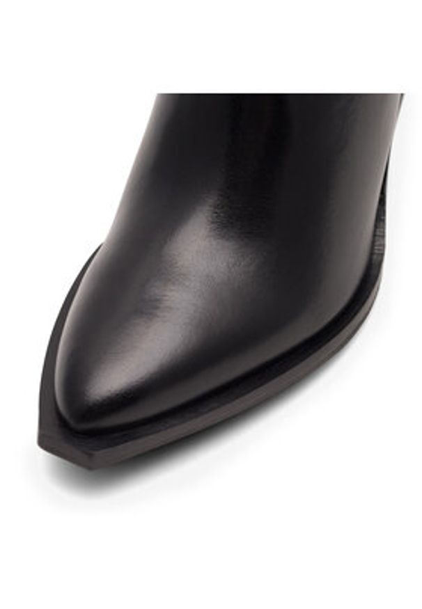 Badura Kowbojki AMADORA-111324 Czarny. Kolor: czarny. Materiał: skóra