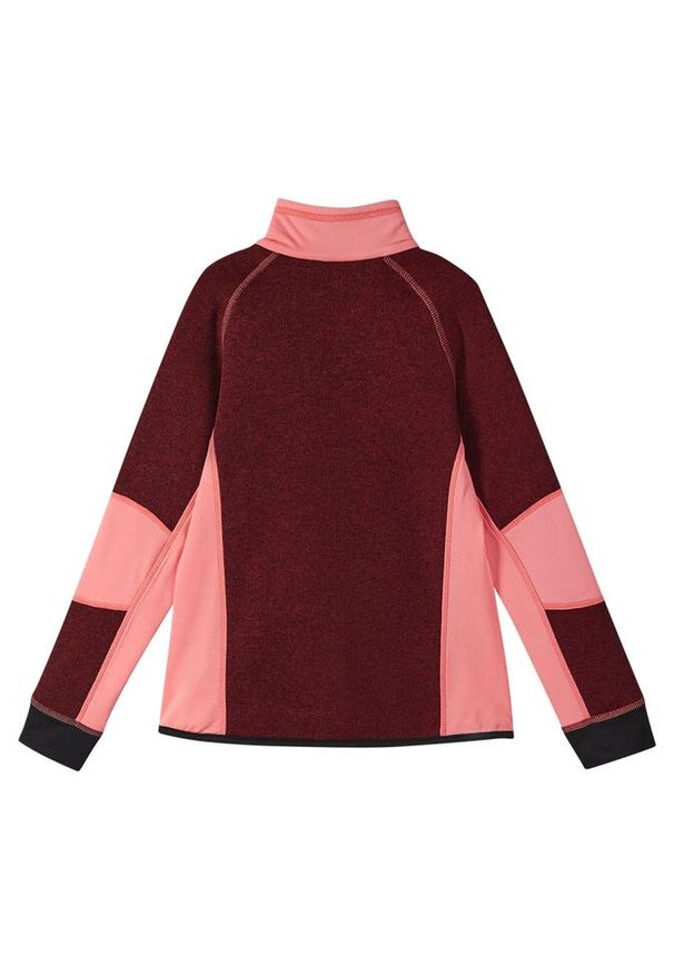 Bluza polarowa dla dziewczynki Reima Laskien. Kolor: czerwony. Materiał: polar
