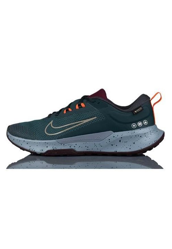 Buty do chodzenia damskie Nike Juniper Trail 2 Gtx. Zapięcie: sznurówki. Kolor: zielony. Materiał: materiał, tkanina, syntetyk. Szerokość cholewki: normalna. Sport: turystyka piesza