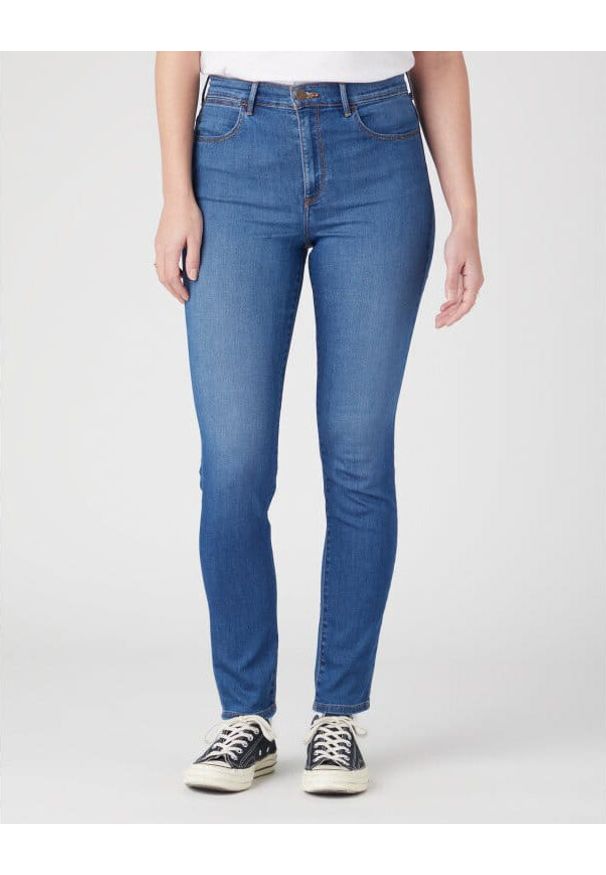 Wrangler - WRANGLER HIGH SKINNY DAMSKIE SPODNIE JEANSOWE JEANSY EUPHORIA W27HCK43J 112328881