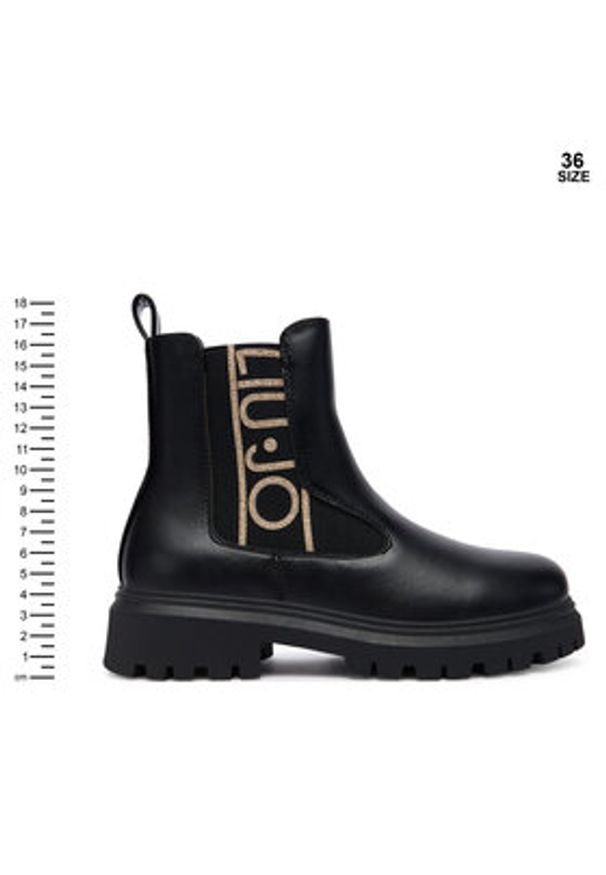 Liu Jo Botki Wanda 05 4F5013 EX020 S Czarny. Kolor: czarny. Materiał: skóra