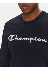 Champion Bluza 220727 Granatowy Slim Fit. Kolor: niebieski. Materiał: syntetyk #3