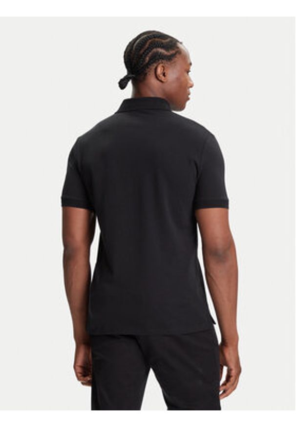 Hugo Polo Dereso222 50466202 Czarny Slim Fit. Typ kołnierza: polo. Kolor: czarny. Materiał: bawełna