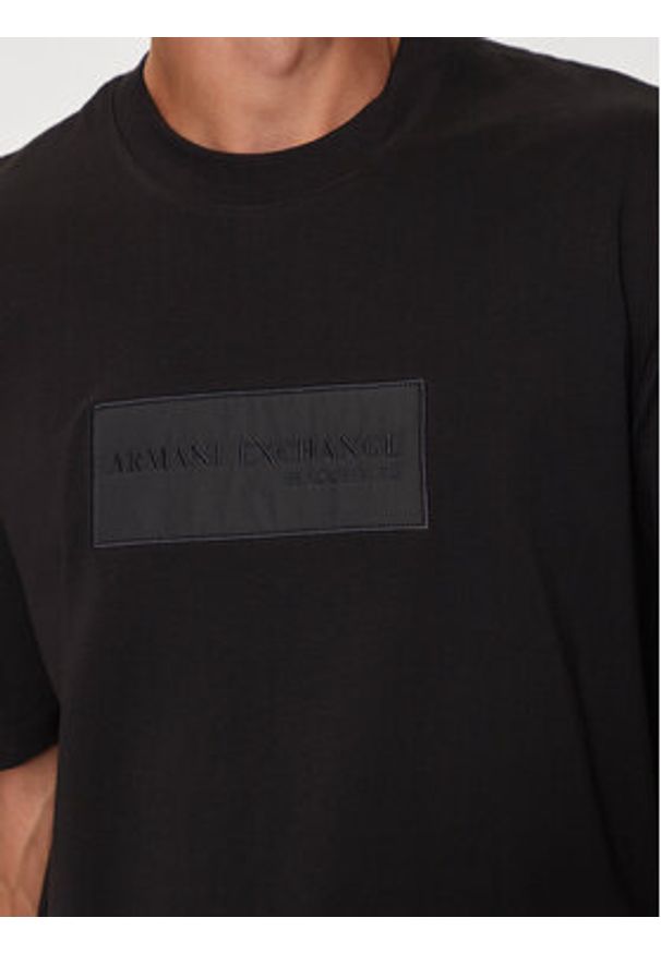 Armani Exchange T-Shirt XM000090 AF10361 UC001 Czarny Regular Fit. Kolor: czarny. Materiał: bawełna