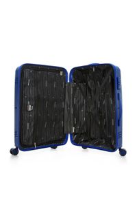 Wittchen - Zestaw jednokolorowych walizek z polipropylenu. Kolor: niebieski. Styl: elegancki #5