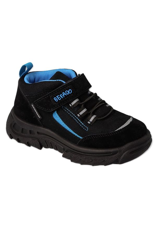 Befado obuwie dziecięce black/turquise 515Y002 czarne. Zapięcie: rzepy. Kolor: czarny. Materiał: materiał, syntetyk