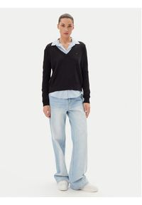 Tommy Jeans Sweter Essential DW0DW19888 Czarny Regular Fit. Kolor: czarny. Materiał: bawełna #4