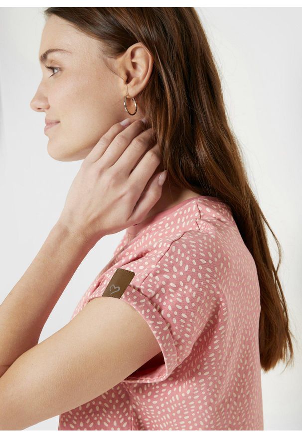 bonprix - T-shirt (2 szt.). Kolor: różowy. Materiał: skóra