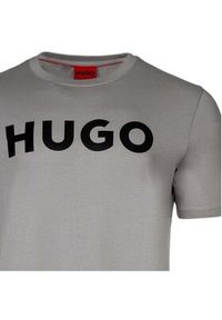 Hugo T-Shirt Dulivio 50467556 Szary Regular Fit. Kolor: szary. Materiał: bawełna