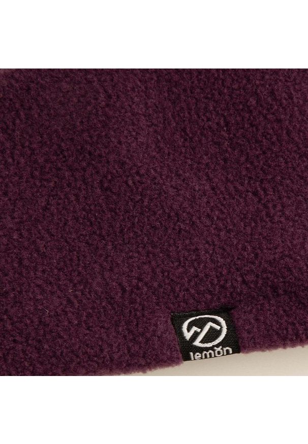 Opaska narciarska dziecięca polar Lemon Explore ZL4. Kolor: fioletowy. Materiał: poliester. Wzór: haft. Sezon: zima. Styl: sportowy