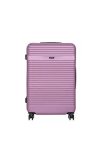 Ochnik - Komplet walizek na kółkach 19''/24''/28''. Kolor: fioletowy. Materiał: materiał, poliester, guma, kauczuk #3