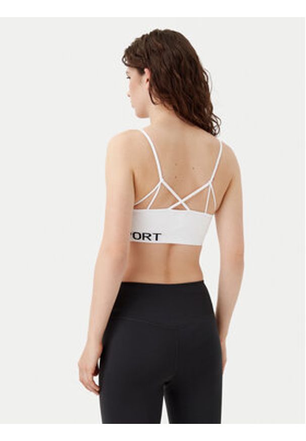 DKNY Sport Biustonosz top DP8T5475 Biały. Kolor: biały. Materiał: syntetyk