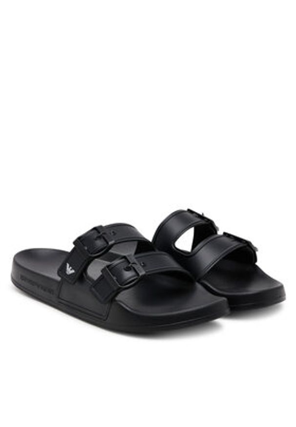 Emporio Armani Klapki XVPS13 XR275 K485 Czarny. Kolor: czarny