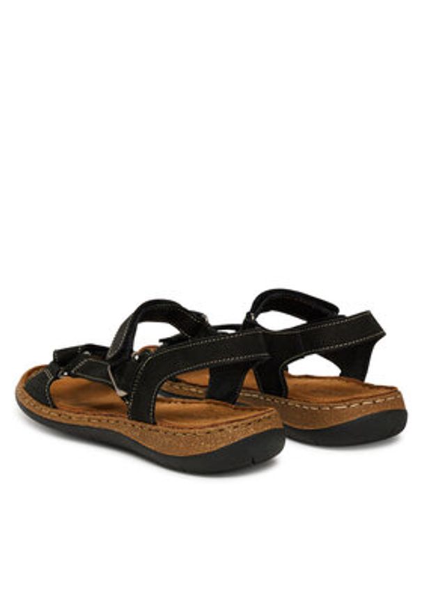 Go Soft Sandały WI23-4773-05 Czarny. Kolor: czarny. Materiał: skóra, nubuk