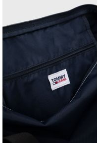 Tommy Jeans torba AM0AM08559.PPYY kolor granatowy. Kolor: niebieski. Materiał: poliester. Wzór: nadruk #4