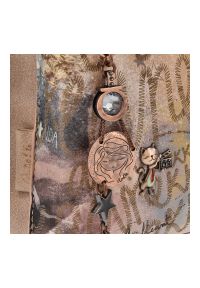 Beżowa Wygodna Damska Torebka Na Ramię Anekke. Kolor: beżowy. Styl: casual. Rodzaj torebki: na ramię #2