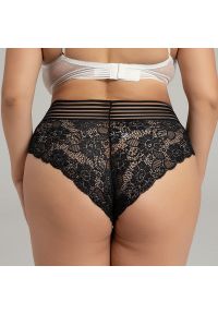 Intica - Koronkowe tangi z ozdobnym pasem na specjalne okazje Kasumi. Kolor: czerwony. Materiał: koronka. Wzór: koronka #2