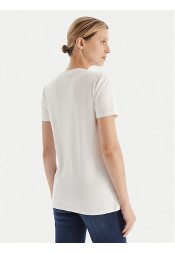 Fracomina T-Shirt FR25WT3004J40108 Biały Regular Fit. Kolor: biały. Materiał: bawełna