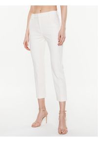 Weekend Max Mara Spodnie materiałowe Rana 2351310137 Écru Slim Fit. Materiał: materiał, syntetyk #1