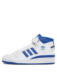 Adidas - adidas Sneakersy Forum Mid IG3755 Biały. Kolor: biały. Materiał: skóra