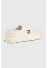 GANT - Gant tenisówki Pillox 24538720.G580 damskie kolor różowy. Nosek buta: okrągły. Zapięcie: sznurówki. Kolor: różowy. Materiał: materiał, guma, włókno #2