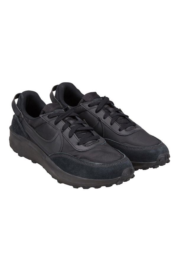 Nike - Męskie Skórzane Buty Sportowe Debut. Kolor: czarny. Materiał: skóra