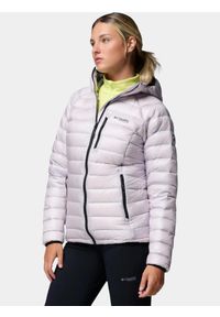 columbia - Kurtka Damska Columbia Arctic Crest. Kolor: fioletowy. Materiał: puch. Technologia: Omni-Heat (Columbia). Sport: turystyka piesza