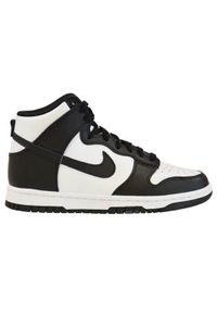 Buty do chodzenia damskie Nike Dunk High Panda. Wysokość cholewki: za kostkę. Zapięcie: sznurówki. Kolor: czarny, wielokolorowy. Materiał: syntetyk, tkanina, skóra, materiał. Szerokość cholewki: normalna. Sport: turystyka piesza