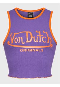 Von Dutch Top Ashley 6 231 043 Fioletowy Slim Fit. Kolor: fioletowy. Materiał: bawełna #1