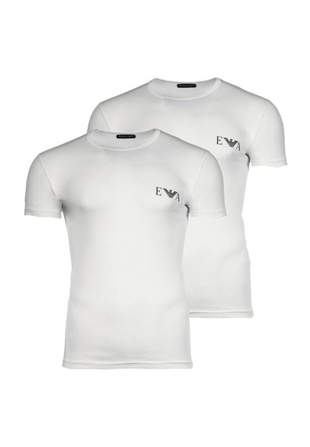 Emporio Armani T-Shirt 30554 Biały Slim Fit. Kolor: biały