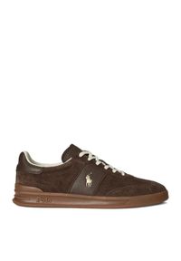 Polo Ralph Lauren Sneakersy 809973707001 Brązowy. Kolor: brązowy. Materiał: zamsz, skóra