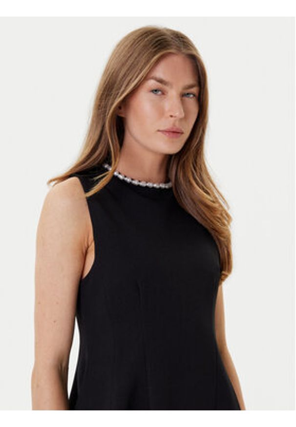 Eleh Sukienka koktajlowa ESS250283 Czarny Regular Fit. Kolor: czarny. Materiał: syntetyk. Styl: wizytowy