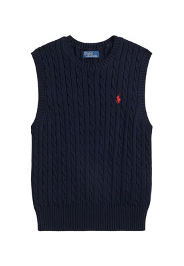 Polo Ralph Lauren Kamizelka 211971882501 Granatowy Slim Fit. Typ kołnierza: polo. Kolor: niebieski. Materiał: bawełna