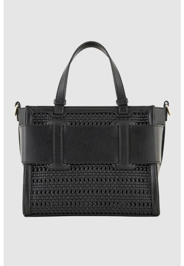 Armani Exchange - ARMANI EXCHANGE Czarna torebka klasyczna. Kolor: czarny. Styl: klasyczny