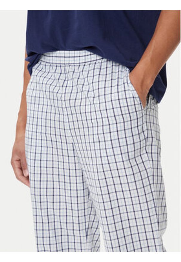 Jack & Jones - Jack&Jones Piżama Florence 12282813 Niebieski Regular Fit. Kolor: niebieski. Materiał: bawełna