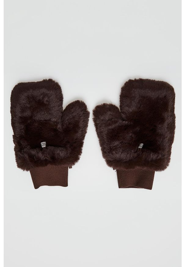 Rękawiczki damskie futrzane DIEGO M. Materiał: futro