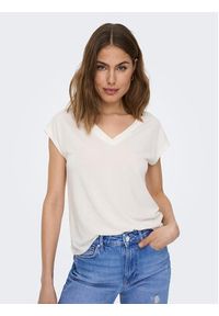 only - ONLY T-Shirt Free 15287041 Biały Regular Fit. Kolor: biały. Materiał: syntetyk