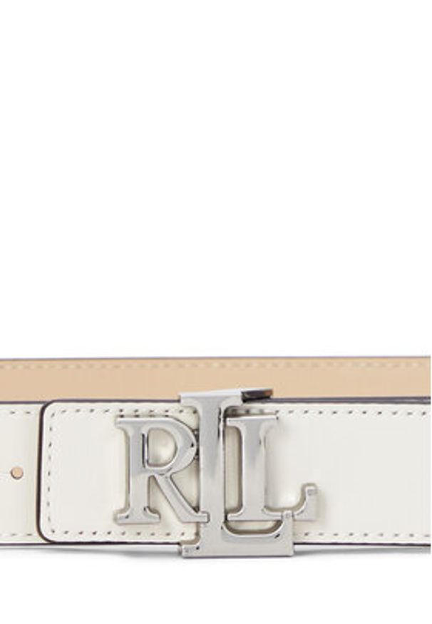 Lauren Ralph Lauren - LAUREN RALPH LAUREN Pasek Damski 412908984007 Écru. Materiał: skóra