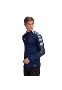 Adidas - Bluza piłkarska męska adidas Tiro 21 Track. Kolor: wielokolorowy, biały, niebieski. Sport: piłka nożna