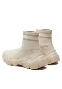 Tommy Jeans Sneakersy Tjw Sock Boot EN0EN02446 Beżowy. Kolor: beżowy #4