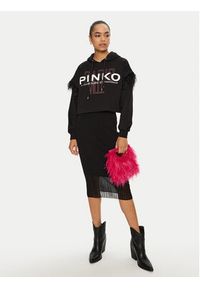 Pinko - PINKO Bluzka 103129 A1LU Czarny Regular Fit. Kolor: czarny. Materiał: bawełna #3