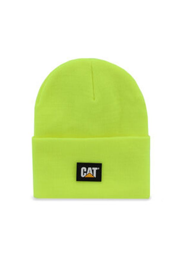 CAT Footwear Czapka Cat Label Cuff 1090026-12130 Żółty. Kolor: żółty. Materiał: syntetyk