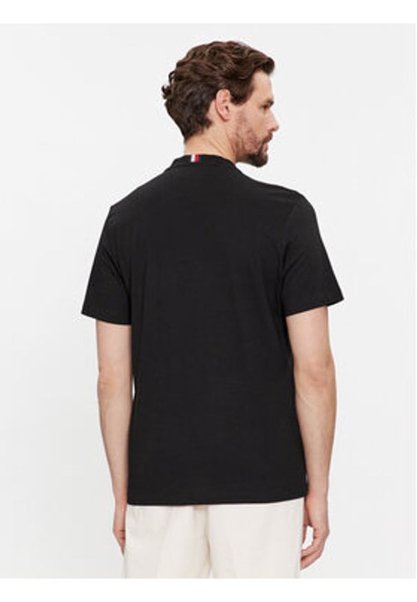 TOMMY HILFIGER - Tommy Hilfiger T-Shirt Monotype MW0MW33688 Czarny Regular Fit. Kolor: czarny. Materiał: bawełna